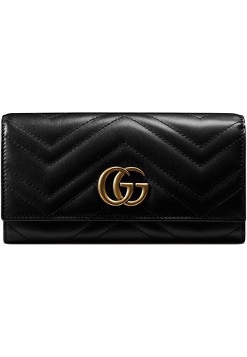 Gucci 'GG Marmont' Portemonnaie - Schwarz