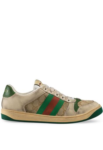 Gucci 'Screener' Sneakers mit GG - Nude