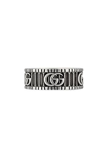 Gucci Ring mit GG-Motiv - Silber