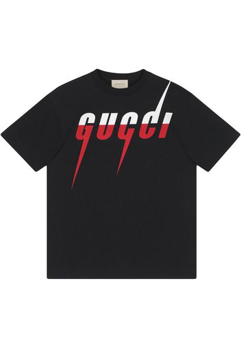 Gucci T-Shirt mit "Gucci Blade"-Print - Schwarz