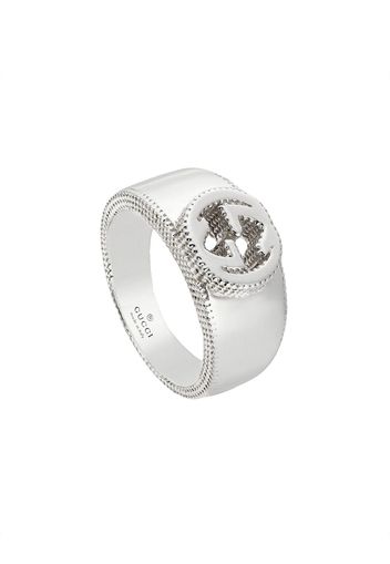 Gucci Ring mit GG-Logo - Silber