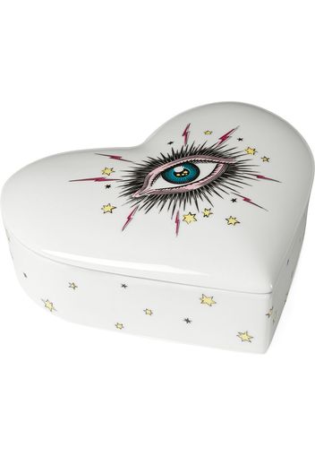 Gucci Porzellanschatulle mit Stern-Augen-Print - Weiß