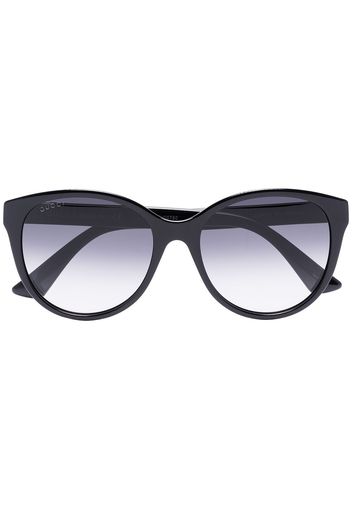 Gucci Eyewear Sonnenbrille mit Logo - Schwarz