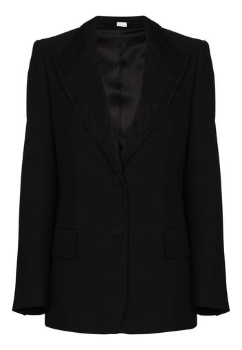 Gucci Bestickter Blazer - Schwarz