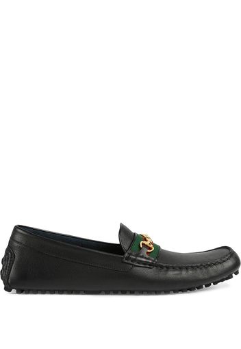 Gucci Loafer mit Webdetail - Schwarz