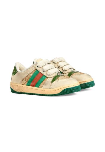 Gucci Kids 'Screener' Sneakers - Nude