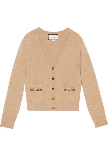 Gucci Cardigan mit Schnalle - Nude