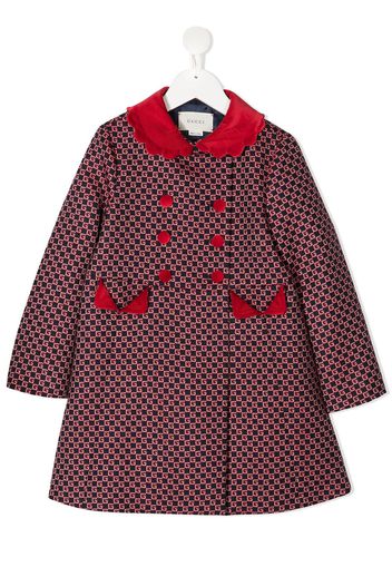 Gucci Kids Doppelreihiger Mantel mit GG - 4668 BLUE/ RED