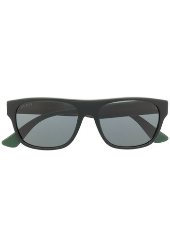 Gucci Eyewear Sonnenbrille mit eckigem Gestell - Schwarz