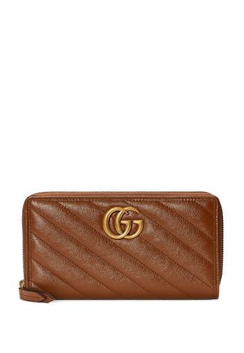 Gucci 'GG Marmont' Portemonnaie - Braun