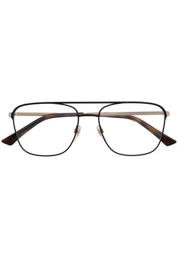 Gucci Eyewear Pilotenbrille mit eckigem Gestell - Schwarz