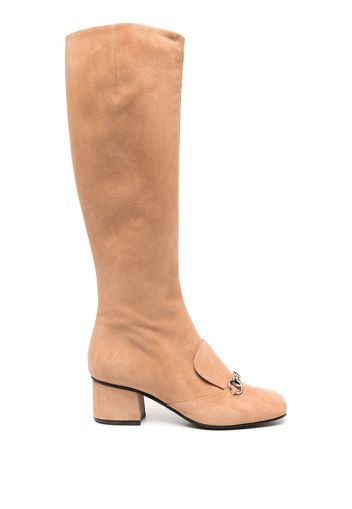 Gucci Kniehohe Stiefel - Nude