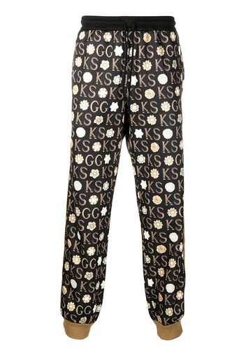 Gucci GUCCI x Ken Scott Jogginghose mit Print - Schwarz