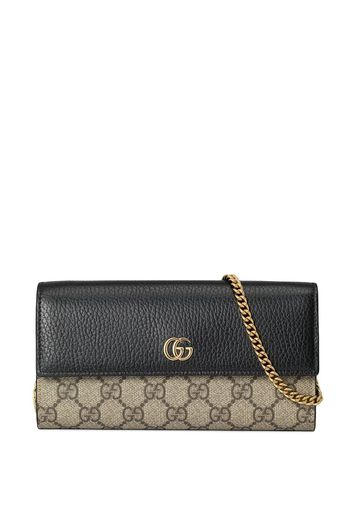 Gucci GG Marmont Portemonnaie mit Logo - Nude