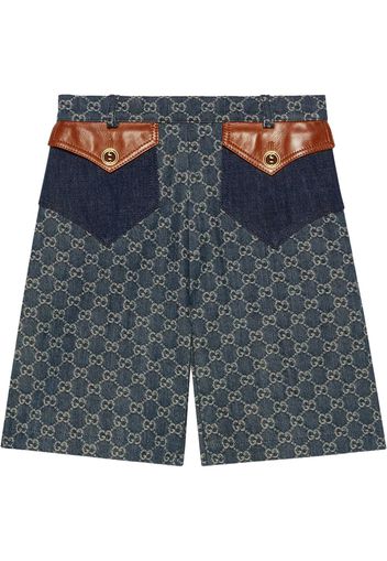 Gucci Shorts mit Stone-Wash-Effekt - Blau