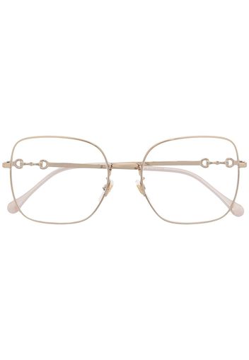 Gucci Eyewear Horsebit Brille - Gold