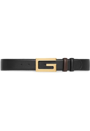 Gucci Gürtel mit Square G-Schnalle - Schwarz