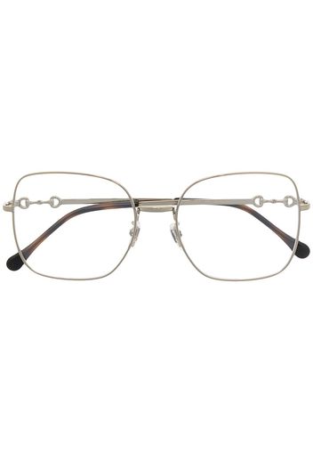 Gucci Eyewear Eckige Brille - Gold