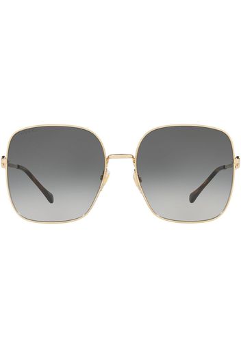 Gucci Eyewear Verzierte Sonnenbrille - Gold