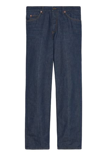 Gucci Straight-Leg-Jeans aus Bio-Denim - Blau