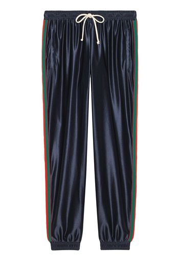 Gucci Jogginghose mit Webstreifen - Blau