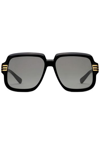 Gucci Eyewear Sonnenbrille mit Logo - Braun