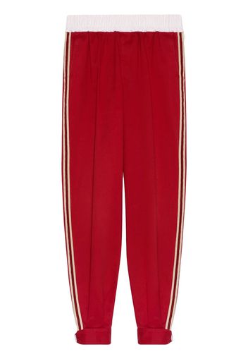 Gucci Jogginghose mit Streifen - Rot