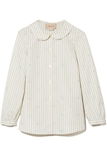 Gucci Kids Hemd mit GG - Nude