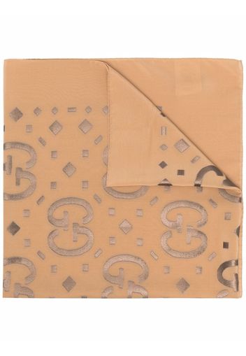 Gucci Schal mit Logo - Nude