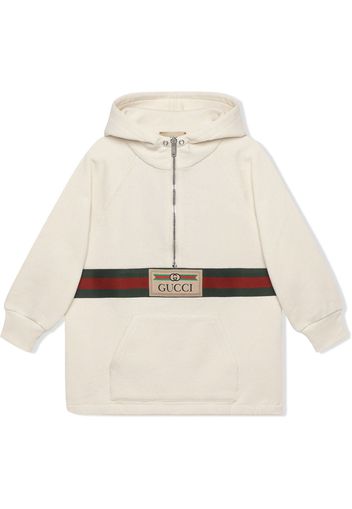 Gucci Kids Hoodie mit Reißverschluss - Nude