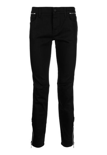 Gucci Skinny-Jeans mit Reißverschlussdetail - Schwarz