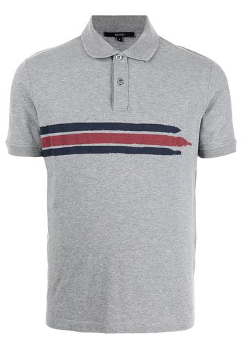 Gucci Gestreiftes Poloshirt - Grau