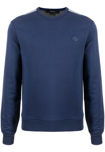 Gucci Sweatshirt mit Logo-Patch - Blau