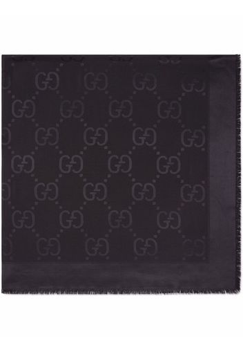 Gucci Jacquard-Schal mit GG-Muster - Schwarz