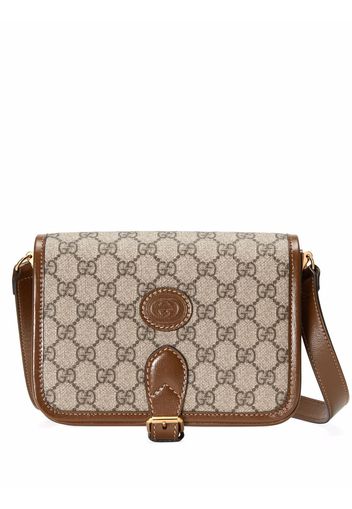 Gucci Schultertasche aus GG Canvas - Braun