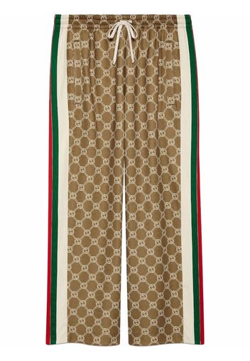 Gucci Interlocking G drawstring track pants - Braun