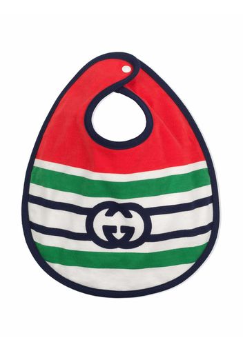 Gucci Kids Lätzchen mit Logo-Print - Rot