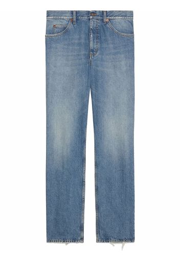 Gucci Horsebit straight-leg jeans - Blau