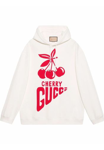 Gucci Hoodie mit Logo-Print - Weiß