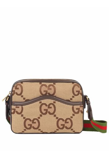 Gucci GG supreme messenger crossbody bag - Braun