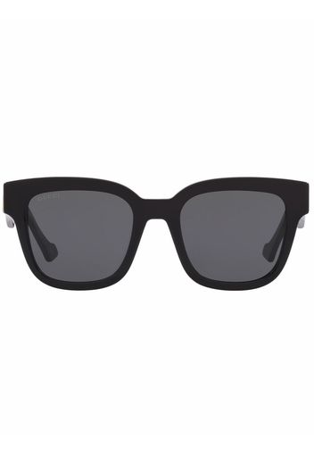 Gucci Eyewear Eckige Sonnenbrille - Schwarz