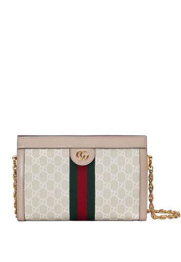 Gucci Kleine Ophidia GG Schultertasche - Weiß