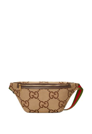 Gucci Gürteltasche mit Jumbo GG - Nude