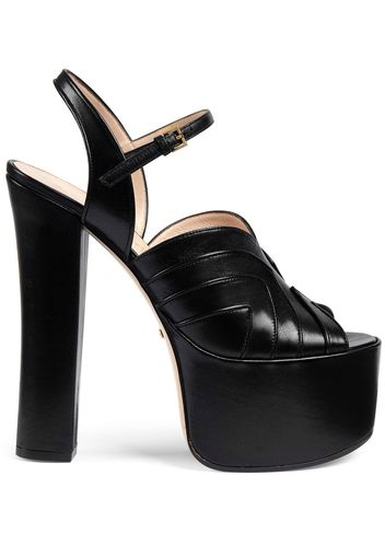 Gucci Sandalen mit Plateau - Schwarz