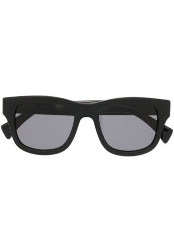 Gucci Eyewear Sonnenbrille mit Logo-Print - Schwarz