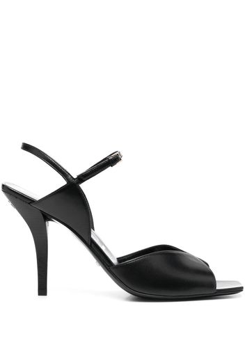 Gucci Square G Slingback-Sandalen 105mm - Schwarz