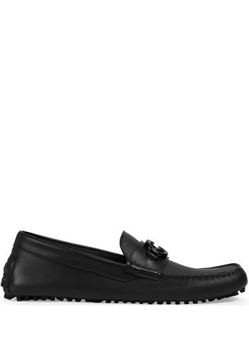 Gucci GG-motif driver moccasins - Schwarz