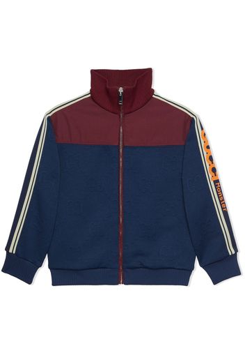 Gucci Kids Jacquard-Jacke mit Monogramm - Blau