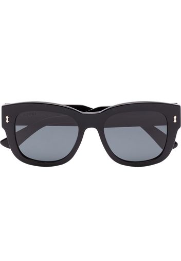 Gucci Eyewear Sonnenbrille mit eckigem Gestell - Schwarz