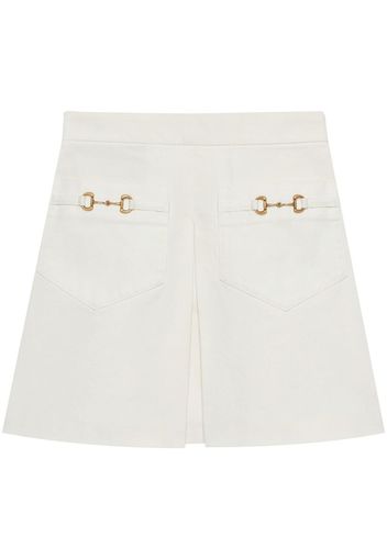 Gucci Horsebit cotton skorts - Weiß